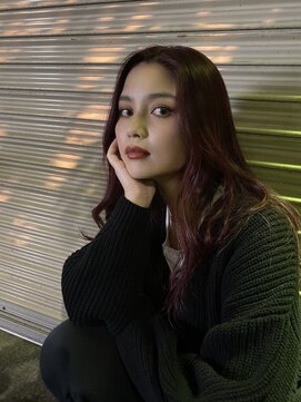 ヘアー アレス(hair ales) ダークチェリーレッド レッドカラー