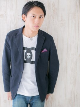 メンズヘア ビーセカンド 草加店(MENS HAIR B-2) セミウエット七三かき上げ韓国マッシュヘアH