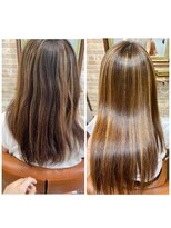 サロン クィ ベルジョーネ(SALON QUI BELLGIONE) GMT中性~酸性縮毛矯正(ハイライト、エイジング毛)