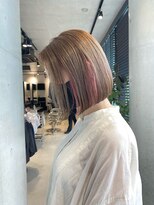 アルテ(ARTE)&nbsp;【ARTE表参道/青山】切りっぱなしボブ×インナーカラー