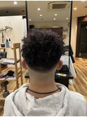 メンズツイストパーマスパイラルパーマフェード[千葉]