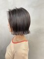 ロアヘアーコーディネート 京都駅前店(LoRE hair coordinate)&nbsp;ノーセット時は自然と内に入る様にカットした切りっぱなしボブ