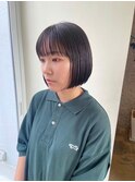 コンパクトミニボブ/アッシュブラック