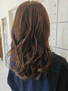 グランデュール 静岡インター通り店(GRANDEUR) ロングボブベージュブラウン