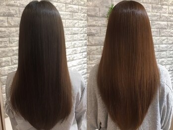 バグース 平塚(BAGUS)の写真/《くせ毛でお悩みの方へ》髪質改善は多数支持◎しっかり寄り添い髪の毛のお悩みを根本から解決します！