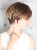 40代50代小顔前髪イメチェンアンブレラカラーショート
