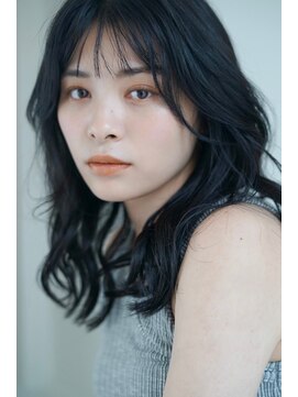 パール(PearL) 【PearL】小顔見せコテ巻きパーマ/ネビージュ/黒髪/20代30代ヘア