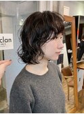 ウルフパーマショートレイヤー20代