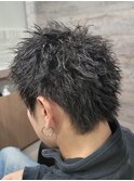 スパイキーショート×ツイストパーマ