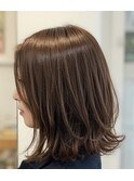 外ハネレイヤーのナチュラルボブ