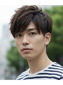 ツーブロックマッシュショート