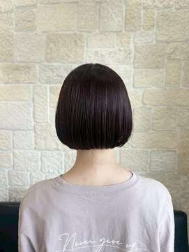 ヴァン カウンシル 川口店(VAN COUNCIL) 艶感ダークピンクボブ【東川口　ボブ】