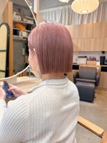 ガーデンエン 表参道(GARDEN eN)&nbsp;ピンクベージュ×ぱつっとボブ