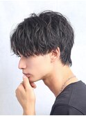スパイラルパーマ　マッシュ