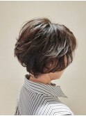 40代50代60代×ショートレイヤー×クリープパーマ