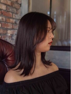 ヘアアンドリラクゼーション シャッセ(Hair&Relaxation SASE) 韓国風ミディアムレイヤー