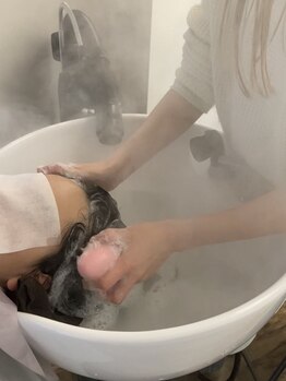 ムジカ(MUSICA)の写真/【鴨池/スパニスト在籍】綺麗な髪は頭皮から☆本格ヘッドスパで髪も心もリラックス…血行を促進し艶髪に。