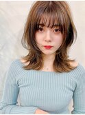 レイヤーカットセミディ/ウルフ髪質改善【20代30代40代50代】