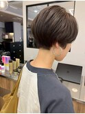 ハンサムショート/マッシュショート/ナチュラルブラウン/西千葉