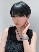 ブリーチグレージュベージュショートボブショートレイヤー学割