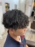 波巻きパーマ[指扇/ショート/ショートボブ/小顔ショート/指扇MEN'S/パーマ]