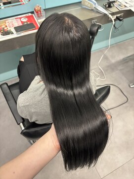 ノー バイ イオエ 西梅田(no. by ioe) ブリーチなしカラー/髪質改善/ミルクティーベージュ/小顔へア