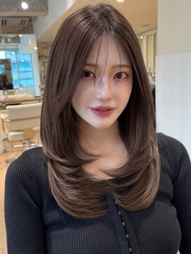 アフロート ディル(AFLOAT D'L) 小顔 2wayバング レイヤーカット 前髪 モテ髪 セミロング