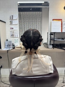 コワファースト長崎シャンプーボーイ 2nd(COIFF1RST 長崎 SHAMPOO BOY) お呼ばれアレンジ ヘアセット ツインアレンジ