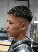 MEN'S/ハイフェード×ベリーショート/短髪/ダウンバング