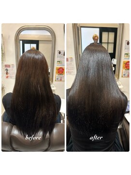 コルテ 倉敷西阿知店(CoRte.) 【before/after】極上艶髪/ナチュラルストレート/美髪/髪質改善