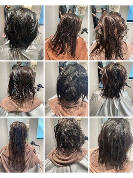 フク(FUKU) 自然な丸みが出る大人女性の縮毛矯正ボブ