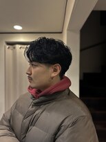アンツ ヘアーアンドリゾート 辻堂本店(ANT'S Hair and Resort)&nbsp;MEN’S HAIR/波巻きツイストスパイラル/リバースセンターパート