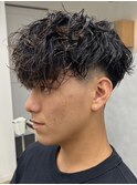 MEN’S/リバースセンターパート/ニュアンスパーマ/錦糸町