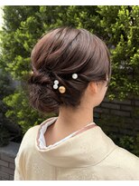 バサラ 大阪梅田店(VASARA) 訪問着 ヘアセット 着物ヘア 和髪 まとめ髪 礼装 大阪