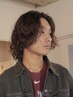 抜け感と動き｜メンズカット＋サーフカール　￥13420