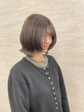 ネウィ 大分中央町店(newi) くびれ外ハネレイヤーボブ小顔見え柔らか質感ヘア