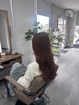 リイ(Lii)&nbsp;レディース　ロング　オレンジ　ブリーチなし
