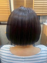 ヘアリゾート粋 トゥジュ 池袋東口店(tujuh)&nbsp;艶髪ブラウン/ショート丸みボブ/ストレート