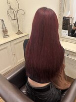 エクファ ヘア シェリル 草津 南草津店(ex-fa hair cherir)&nbsp;ミルクティーブロンド/ダークブルー/デジタルパーマ/南草津