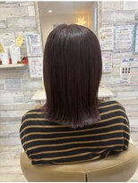 フゥカ 売市店(fuka)&nbsp;切りっぱなしヘア × ラベンダーブラウン☆    八戸
