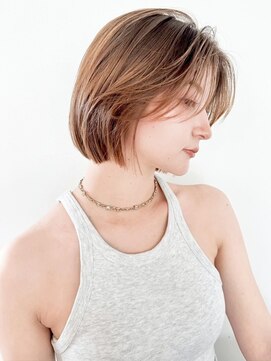 ファナ(fha-na) ☆切りっぱなしボブ 韓国風ミディアムレイヤー☆イメチェン