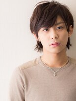 メンズヘア ビーセカンド 草加店(MENS HAIR B-2) 伸ばしかけ七三分け束感ウルフ大人アクティブショートY草加
