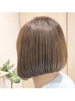 ナノハナ&nbsp;鹿沼で唯一本格ヘッドスパが出来る美容室　シンプルボブ