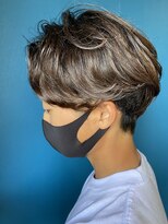 ラシル バイ レストプラス(racil by rest plus)&nbsp;センターパートで分ける！マッシュパーマ！