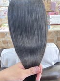 〈wave小豆餅店〉wave式酸性ストレートアッシュベージュカラー