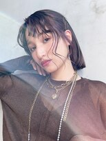 アイティー バイ アルバム 中野店(IT by ALBUM)&nbsp;春アレンジ_グレージュカラーボブウルフココアベージュ_9077