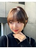 ウザバング　小顔補正立体カット　こなれヘア　おおばたける