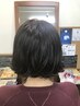 【似合わせと白髪染め】カット＋根本リタッチ+トリートメント￥10340→￥10000