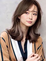 ピリオド(period.)&nbsp;シルキーベージュ/小顔レイヤー/インナーカラー