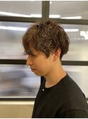 マッシュ×パーマ